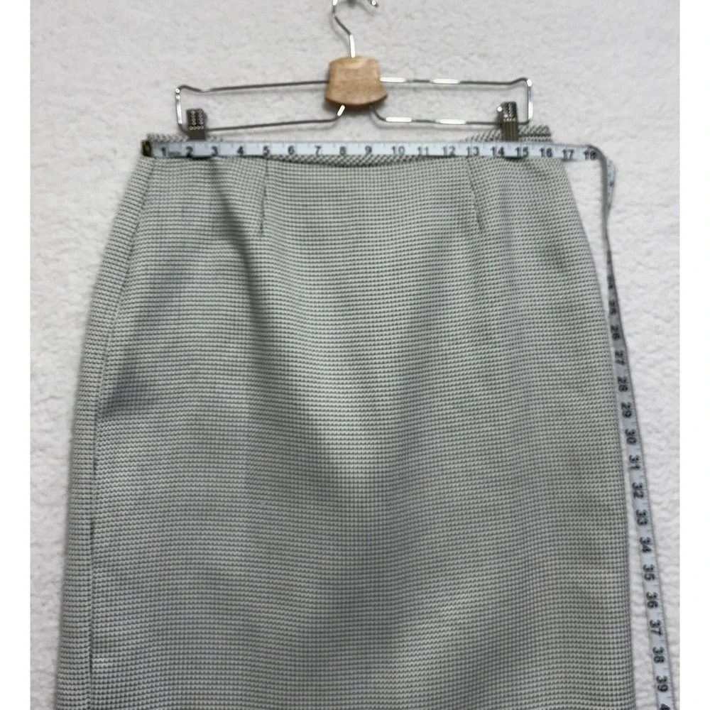 Liz Claiborne Suits Women's Black White Mini Dot Pencil Skirt‎ Size 12